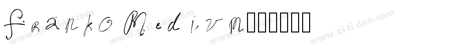 Franko Medium字体转换